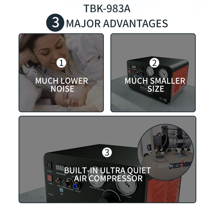 TBK-983A Built-in Pump Glue Dispenser Fully Automatic Glue Filling Machine, US Plug - Others by PMC TechLife | Online Shopping South Africa | PMC TechLife