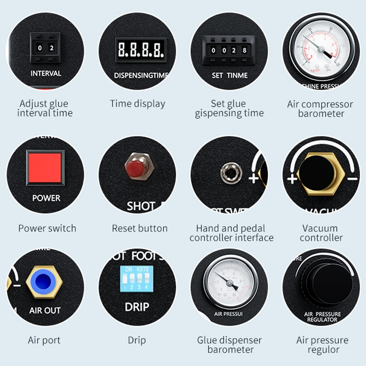 TBK-983A Built-in Pump Glue Dispenser Fully Automatic Glue Filling Machine, EU Plug - Others by PMC TechLife | Online Shopping South Africa | PMC TechLife