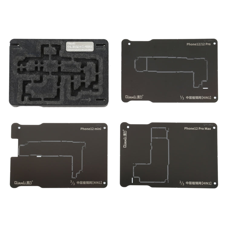 Qianli 4 in 1 Middle Frame Reballing Platform For iPhone 12 / 12 Pro / 12 Mini / 12 Pro Max - free shipping - PMC TechLife - Order now!