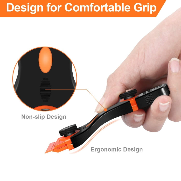 Double Headed Scraper Blade Glue Squeegee Remover Cleaner Tool (Orange) - free shipping - PMC TechLife - Order now!