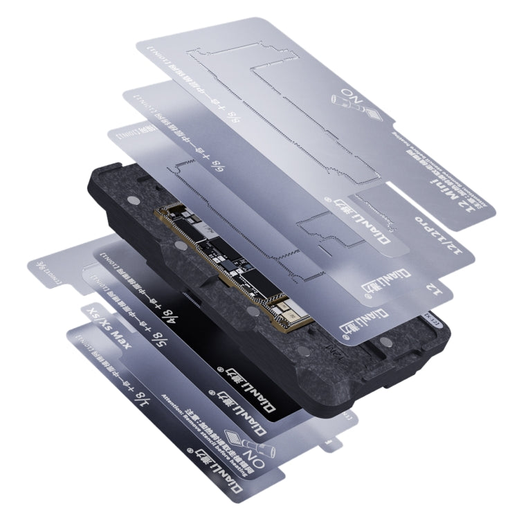 Qianli 10 in 1 Middle Frame Reballing Platform For iPhone X / XS / XS Max / 11 / 11 Pro / 11 Pro Max / 12 / 12 Pro / 12 mini / 12 Pro Max - Repair Platform by QIANLI | Online Shopping South Africa | PMC TechLife | Buy Now Pay Later Mobicred