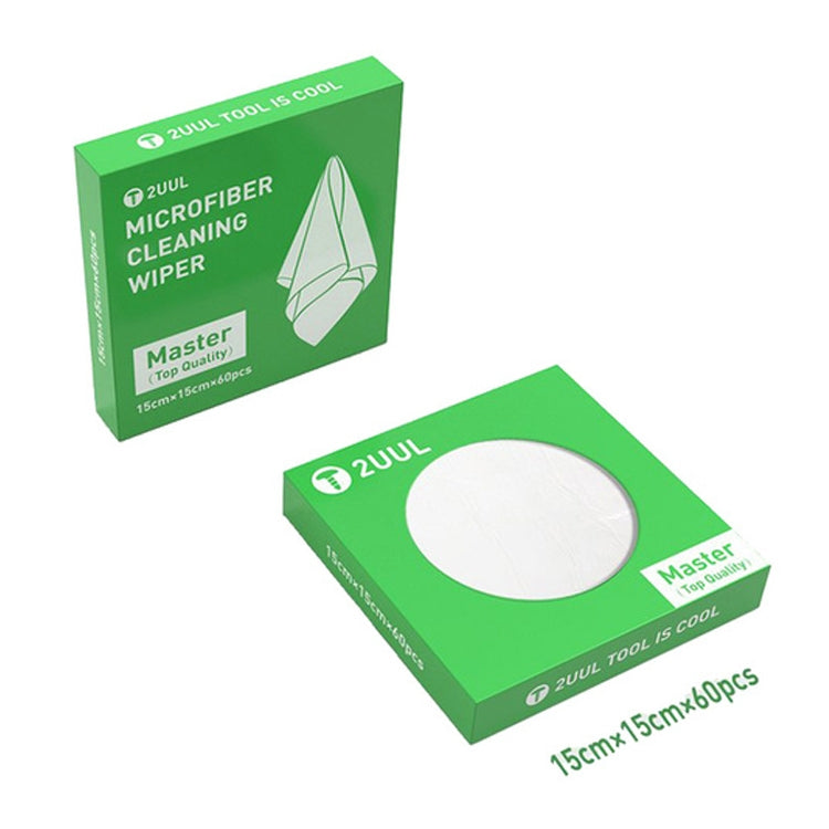 2UUL 15x15cm Microfiber Cleaning Wiper Antistatic Dust-Free Cloth - free shipping - PMC TechLife - Order now!
