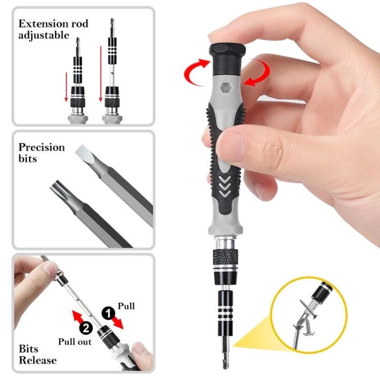 138 in 1 DIY Mobile Phone Disassembly Tool Clock Repair Multi-function Tool Screwdriver Set (Grey) - Screwdriver Set by PMC TechLife | Online Shopping South Africa | PMC TechLife