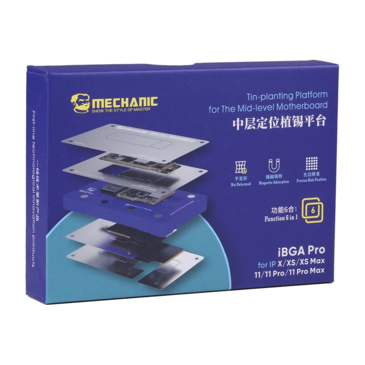 Mechanic iBGA Pro 6 in 1 Mid-level Positioning Planting Tin Platform - free shipping - PMC TechLife - Order now!