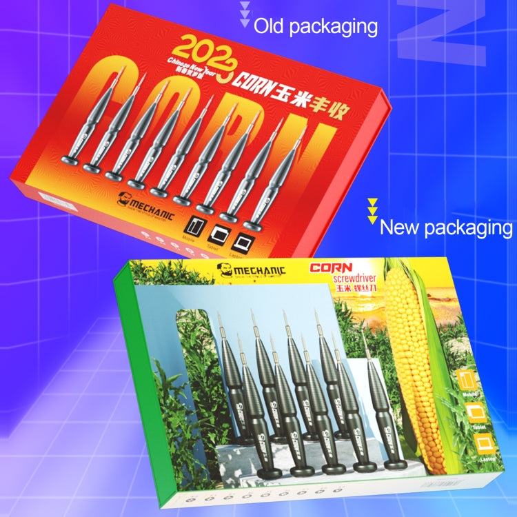 9 in 1 MECHANIC Corn Magnetic Precision Non-Slip Screwdriver Set - Screwdriver Set by MECHANIC | Online Shopping South Africa | PMC TechLife | Buy Now Pay Later Mobicred