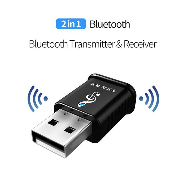 MSD168 2 in 1 Bluetooth Transmitter Receiver Mini 3.5mm AUX Stereo Wireless Bluetooth 5.0 Adapter For Car TV PC MP3 - Audio Receiver Transmitter by PMC TechLife | Online Shopping South Africa | PMC TechLife