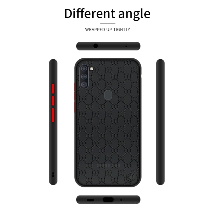 For Samsung Galaxy A11 US PINWUYO Series 2 Generation PC + TPU Anti-drop All-inclusive  Protective Case(Red) - Galaxy Phone Cases by PINWUYO | Online Shopping South Africa | PMC TechLife | Buy Now Pay Later Mobicred