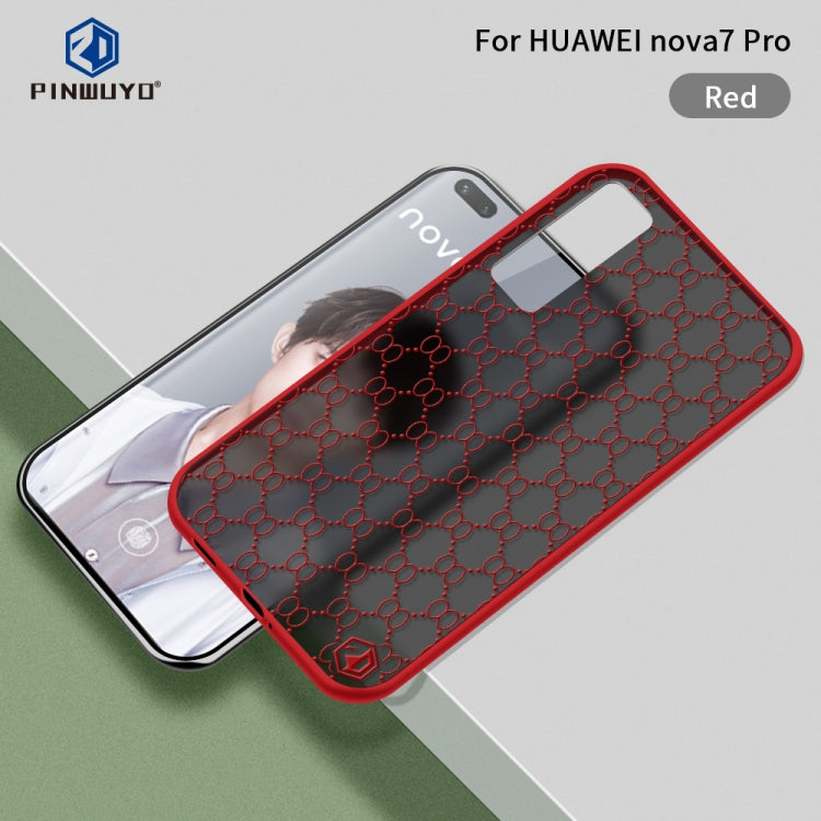 For Huawei nova7 Pro PINWUYO Series 2 Generation PC + TPU Waterproof and Anti-drop All-inclusive Protective Case(Red) - free shipping - PMC TechLife - Order now!