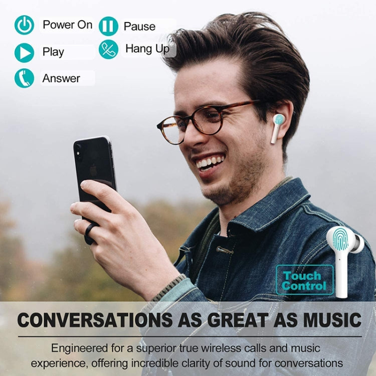 J3 Pro TWS Hifi Wireless Bluetooth 5.2 Earphone LED Display Waterproof Sports Gaming Headset Noise Earbuds(White) - TWS Earphone by PMC TechLife | Online Shopping South Africa | PMC TechLife