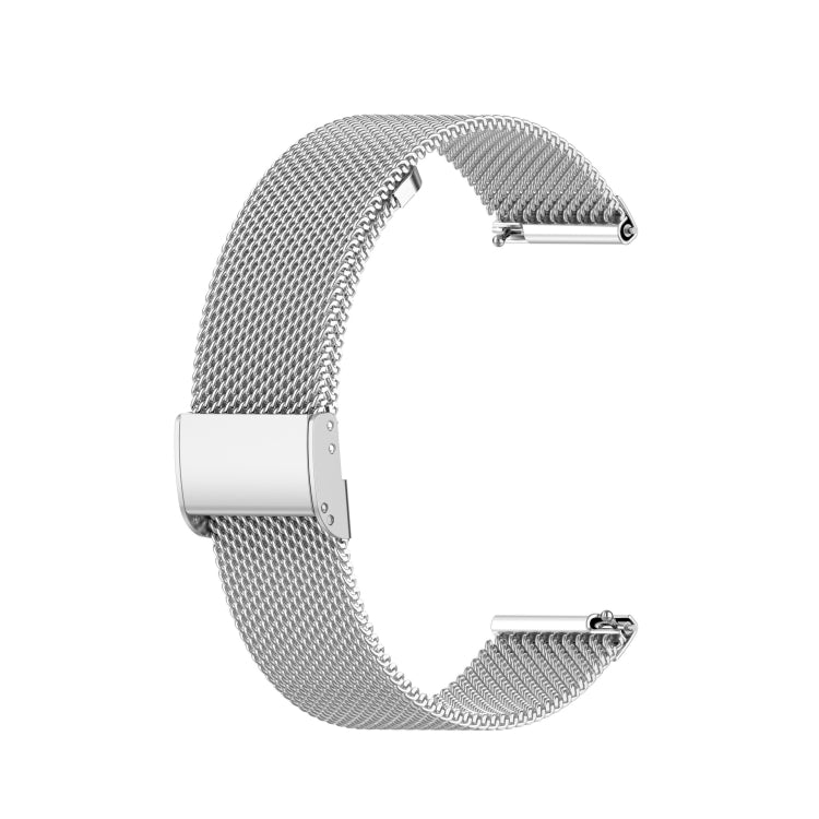 For Huawei GT/GT2 46mm/ Galaxy Watch 46mm/ Fossil Fossil Gen 5 Carlyle 46mm 22mm Stainless Steel Mesh Watch Band(Silver) - Watch Bands by PMC TechLife | Online Shopping South Africa | PMC TechLife | Buy Now Pay Later Mobicred