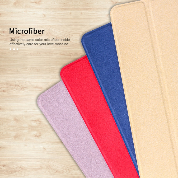 For iPad mini 5 / mini 4 / mini 3 / mini 2 / mini 3-folding Litchi Texture Horizontal Flip PU Leather + Shockproof TPU Case with Holder & Pen Slot(Red) - iPad mini (2019) / mini 5 Cases by PMC TechLife | Online Shopping South Africa | PMC TechLife | Buy Now Pay Later Mobicred