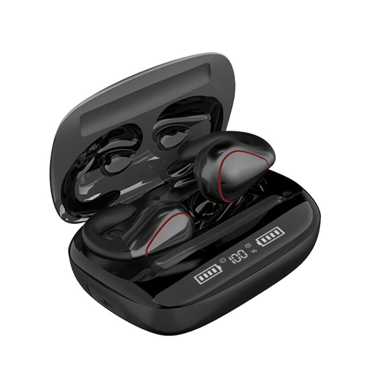 T20 TWS Bluetooth 5.0 Touch Wireless Bluetooth Earphone with Three LED Battery Display & Charging Box, Support Call & Voice Assistant(Black) - TWS Earphone by PMC TechLife | Online Shopping South Africa | PMC TechLife