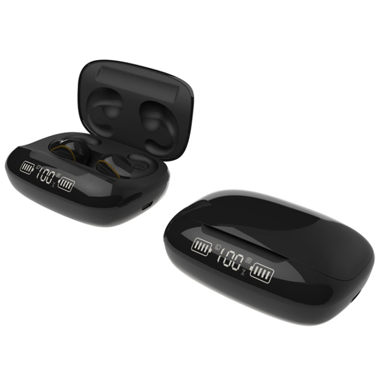 T20 TWS Bluetooth 5.0 Touch Wireless Bluetooth Earphone with Three LED Battery Display & Charging Box, Support Call & Voice Assistant(Black) - TWS Earphone by PMC TechLife | Online Shopping South Africa | PMC TechLife