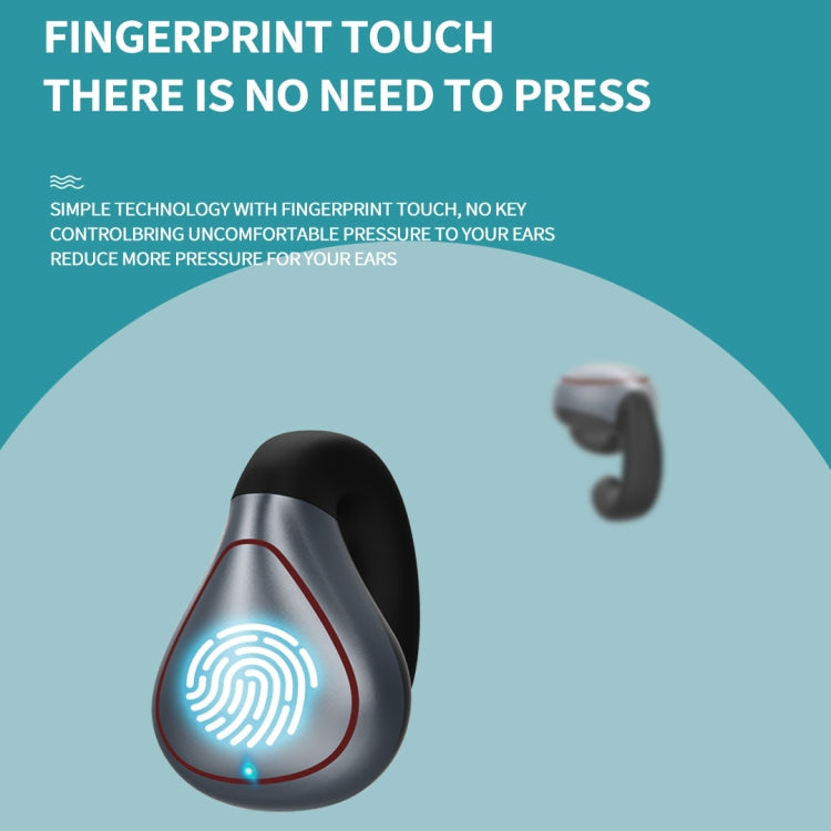 T20 TWS Bluetooth 5.0 Touch Wireless Bluetooth Earphone with Three LED Battery Display & Charging Box, Support Call & Voice Assistant(Black) - TWS Earphone by PMC TechLife | Online Shopping South Africa | PMC TechLife