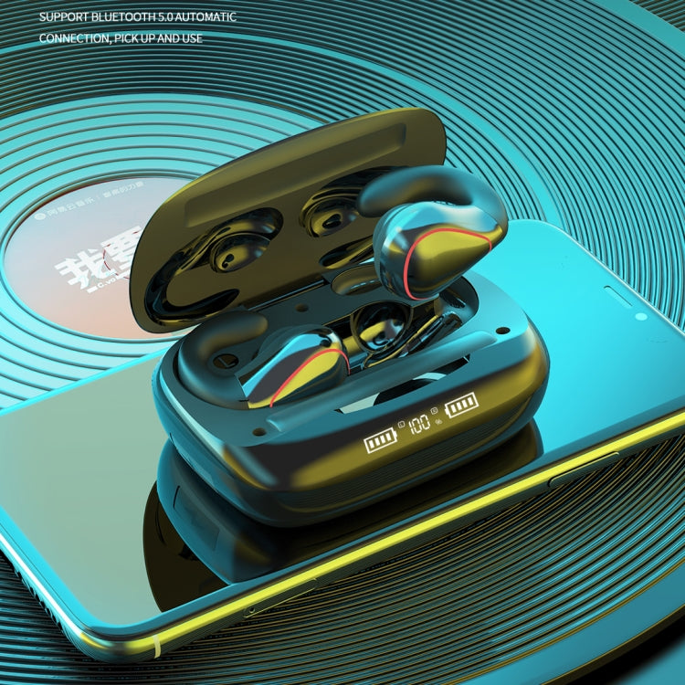 T20 TWS Bluetooth 5.0 Touch Wireless Bluetooth Earphone with Three LED Battery Display & Charging Box, Support Call & Voice Assistant(Black) - TWS Earphone by PMC TechLife | Online Shopping South Africa | PMC TechLife