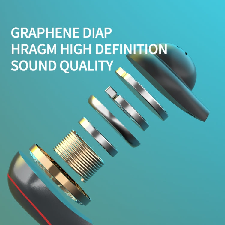 T20 TWS Bluetooth 5.0 Touch Wireless Bluetooth Earphone with Three LED Battery Display & Charging Box, Support Call & Voice Assistant(Black) - TWS Earphone by PMC TechLife | Online Shopping South Africa | PMC TechLife