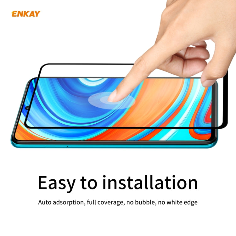For Redmi Note 9S / Note 9 Pro 10 PCS ENKAY Hat-Prince Full Glue 0.26mm 9H 2.5D Tempered Glass Full Coverage Film -  by ENKAY | Online Shopping South Africa | PMC TechLife | Buy Now Pay Later Mobicred