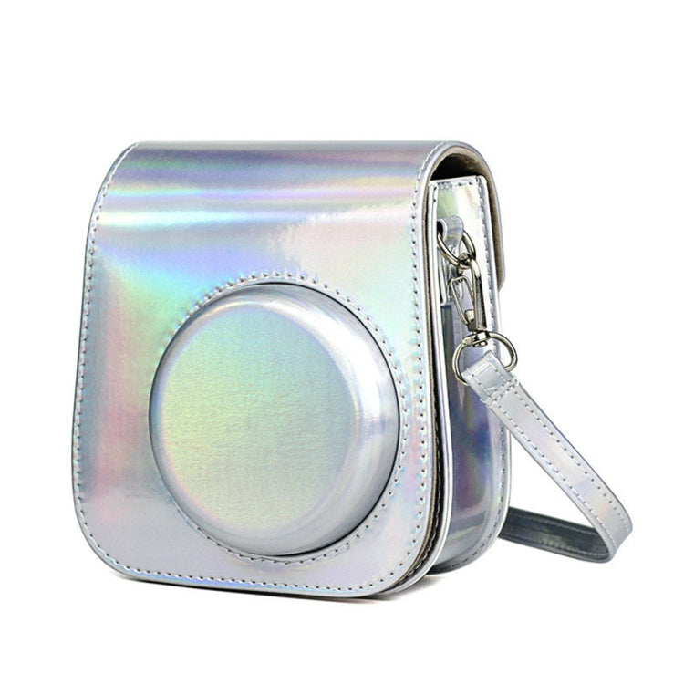 Richwell Portable Aurora  PU Leather Camera Case Camera Bag with Shoulder Strap, Suitable for Fujifilm Instax Mini 11(Purple) - Leather Bag by Richwell | Online Shopping South Africa | PMC TechLife | Buy Now Pay Later Mobicred