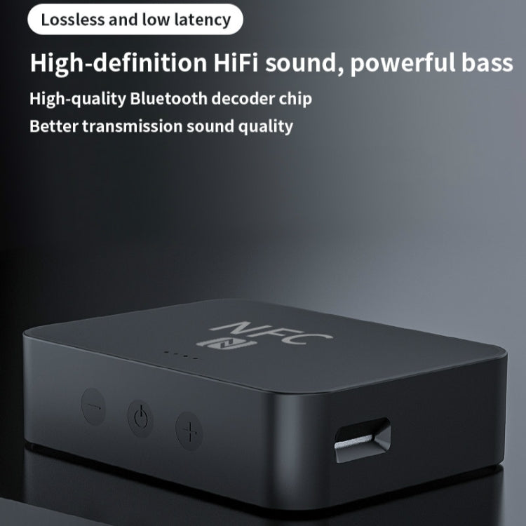 R6 NFC Bluetooth 5.0 Desktop Music Receiver Bluetooth Receiver, Support TF Card - Audio Receiver Transmitter by PMC TechLife | Online Shopping South Africa | PMC TechLife