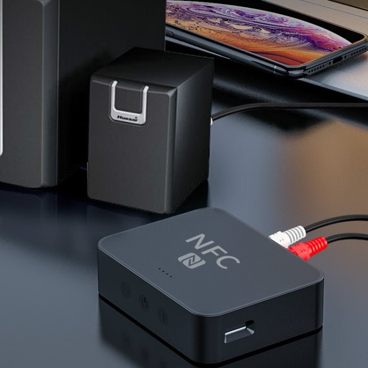 R6 NFC Bluetooth 5.0 Desktop Music Receiver Bluetooth Receiver, Support TF Card - Audio Receiver Transmitter by PMC TechLife | Online Shopping South Africa | PMC TechLife