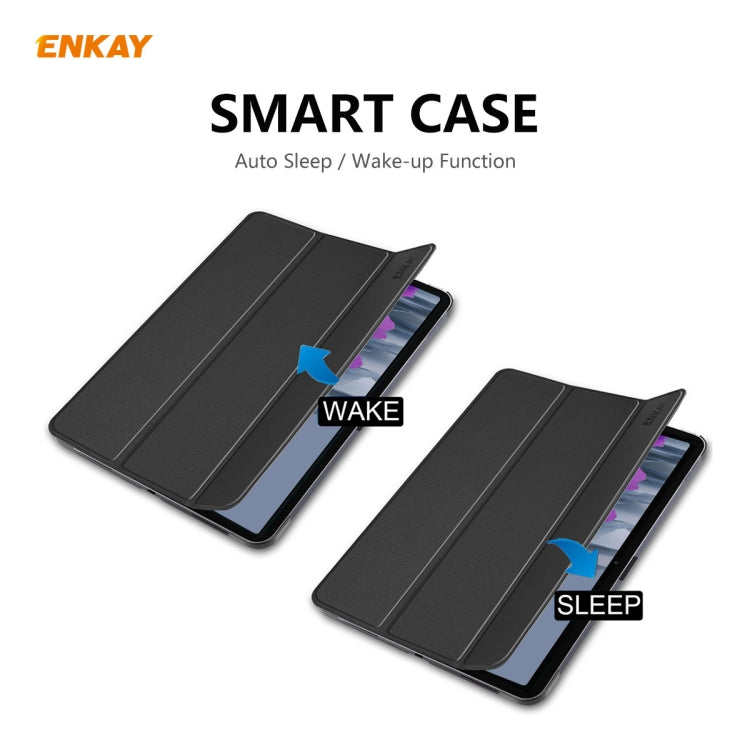 ENKAY ENK-8011 PU Leather + TPU Smart Case with Pen Slot for Samsung Galaxy Tab S8 / Galaxy Tab S7 11.0 T870 / T875(Black) - free shipping - PMC TechLife - Order now!