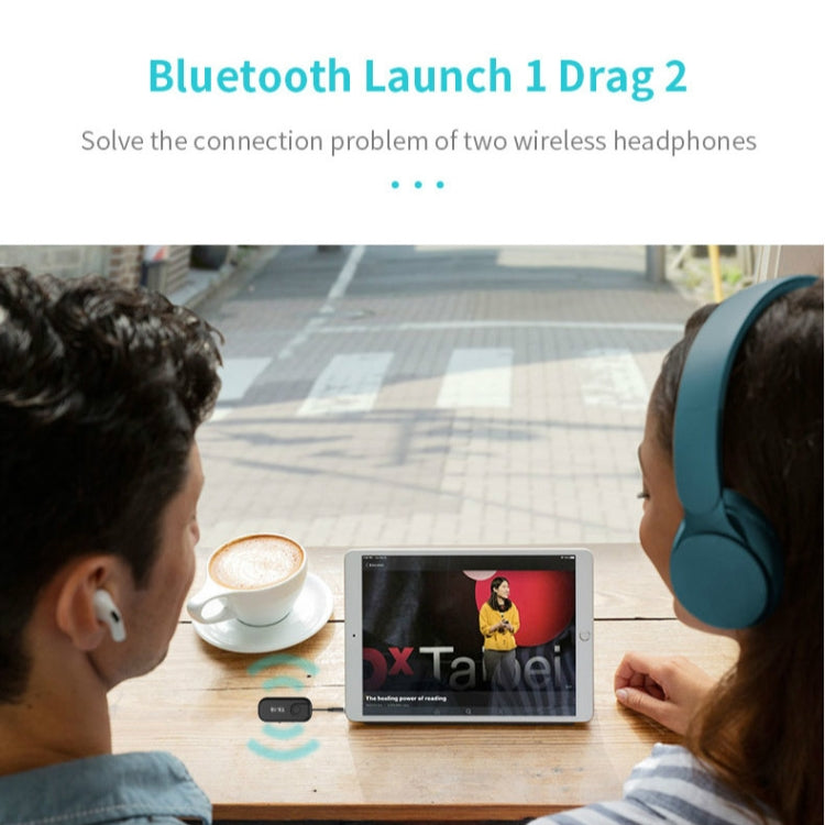 TX18 CSR8670 Bluetooth 5.0 Wireless Audio Receiving And Transmitting Two-in-one AptX AptxLL Support One-Drag-Two - Audio Receiver Transmitter by PMC TechLife | Online Shopping South Africa | PMC TechLife