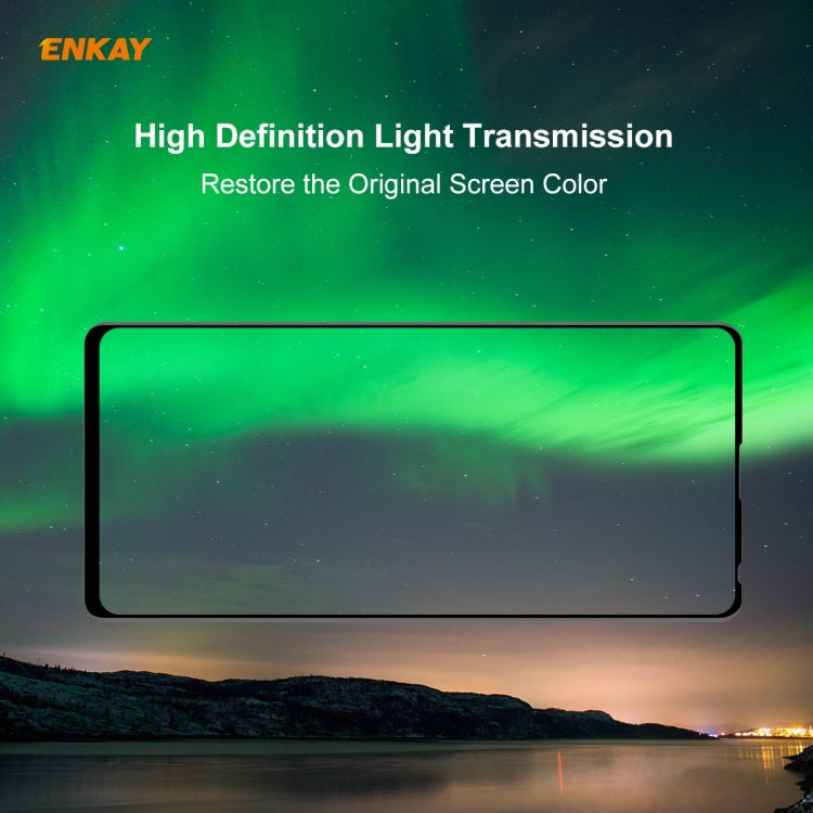 For Xiaomi Redmi Note 9S/Note 9 Pro 2 PCS ENKAY Hat-Prince 0.26mm 9H 6D Curved Full Screen Eye Protection Green Film Tempered Glass Protector -  by ENKAY | Online Shopping South Africa | PMC TechLife | Buy Now Pay Later Mobicred