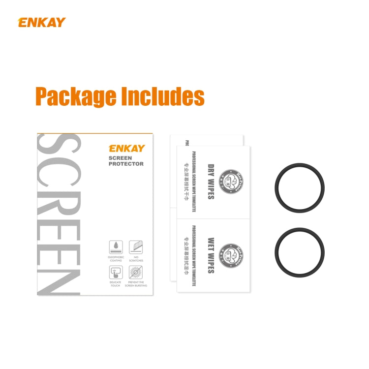 For Samsung Galaxy Active 2 40mm 2 PCS ENKAY Hat-Prince 3D Full Screen Soft PC Edge + PMMA HD Screen Protector Film - Screen Protector by ENKAY | Online Shopping South Africa | PMC TechLife | Buy Now Pay Later Mobicred