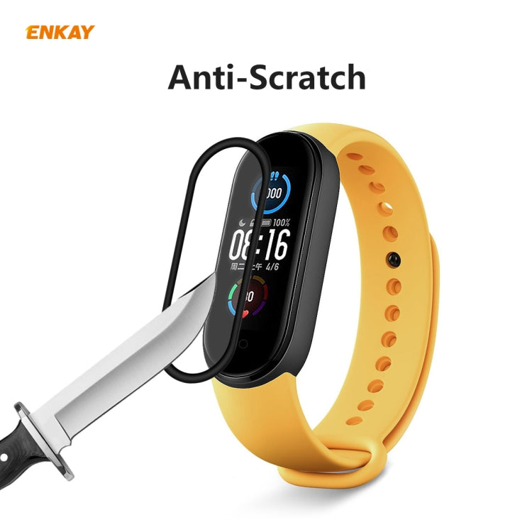 2 PCS For Xiaomi Mi Band 5 ENKAY Hat-Prince 3D Full Screen Soft PC Edge + PMMA HD Screen Protector Film - Screen Protector by ENKAY | Online Shopping South Africa | PMC TechLife | Buy Now Pay Later Mobicred