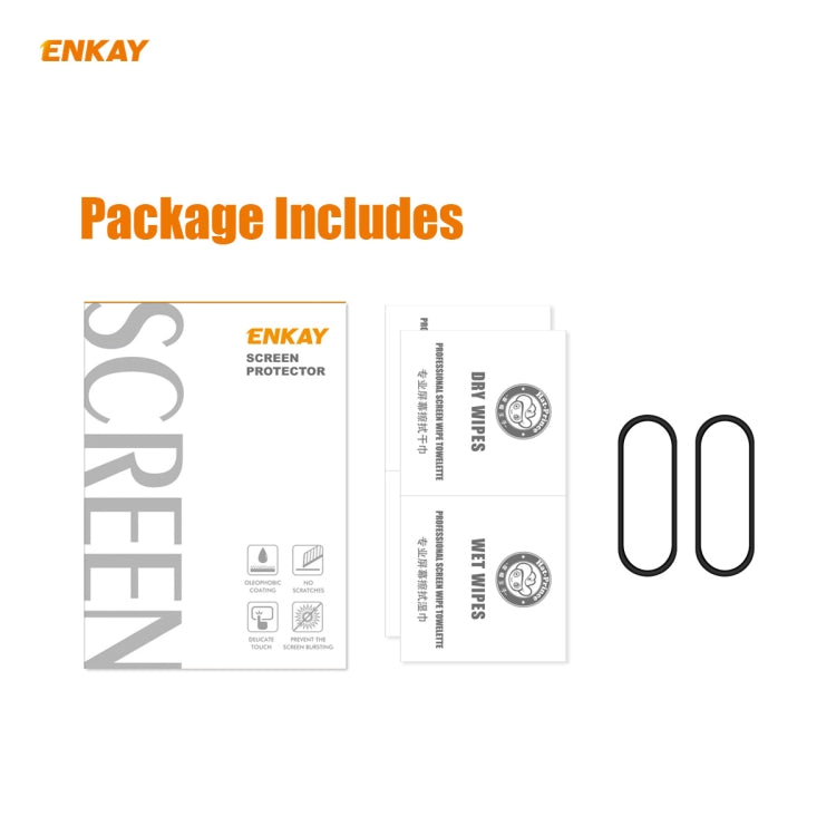 2 PCS For Xiaomi Mi Band 5 ENKAY Hat-Prince 3D Full Screen Soft PC Edge + PMMA HD Screen Protector Film - Screen Protector by ENKAY | Online Shopping South Africa | PMC TechLife | Buy Now Pay Later Mobicred