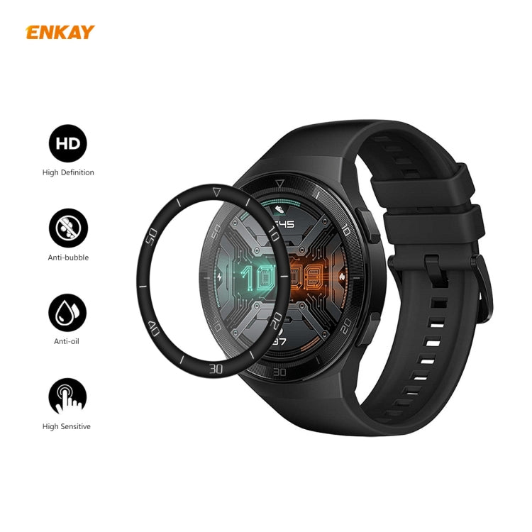 For Huawei Watch GT 2e 46mm ENKAY Hat-Prince 3D Full Screen Soft PC Edge + PMMA HD Screen Protector Film(With Scale) - Screen Protector by ENKAY | Online Shopping South Africa | PMC TechLife | Buy Now Pay Later Mobicred