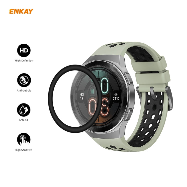 For Huawei Watch GT 2e 46mm ENKAY Hat-Prince 3D Full Screen Soft PC Edge + PMMA HD Screen Protector Film(Without Scale) - Screen Protector by ENKAY | Online Shopping South Africa | PMC TechLife | Buy Now Pay Later Mobicred