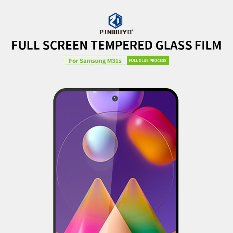 For Samsung Galaxy M31S PINWUYO 9H 2.5D Full Screen Tempered Glass Film(Black) - free shipping - PMC TechLife - Order now!