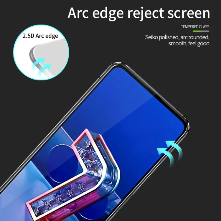 For ASUS Zenfone7 / ZS670KL PINWUYO 9H 2.5D Full Screen Tempered Glass Film(Black) - ASUS Tempered Glass by PINWUYO | Online Shopping South Africa | PMC TechLife | Buy Now Pay Later Mobicred