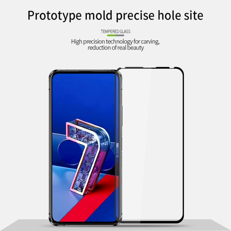 For ASUS Zenfone7 / ZS670KL PINWUYO 9H 2.5D Full Screen Tempered Glass Film(Black) - ASUS Tempered Glass by PINWUYO | Online Shopping South Africa | PMC TechLife | Buy Now Pay Later Mobicred