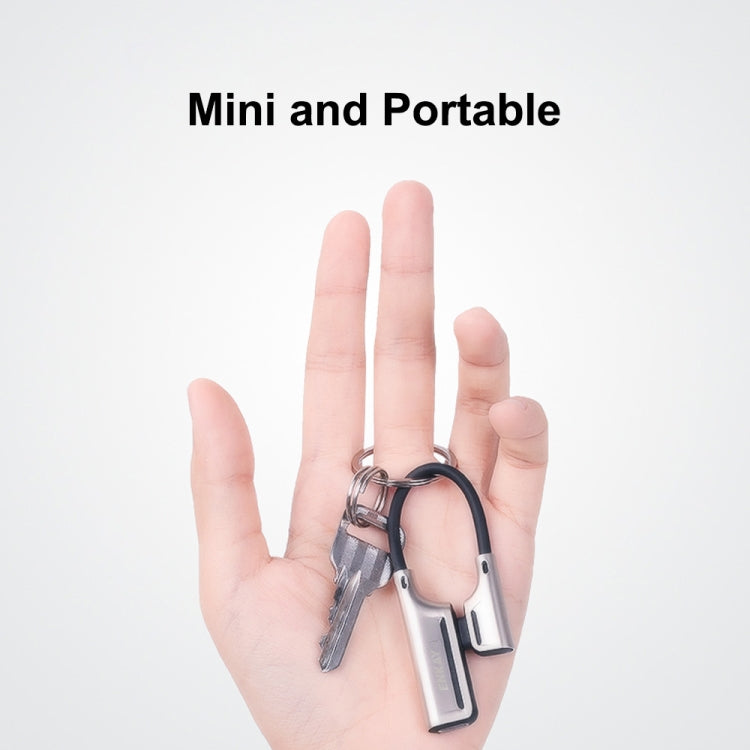 ENKAY ENK-AT103 8 Pin to 3.5mm Audio ��� 8 Pin Charging Interfaces Converter Zinc Alloy Adapter(Dark Grey) - free shipping - PMC TechLife - Order now!