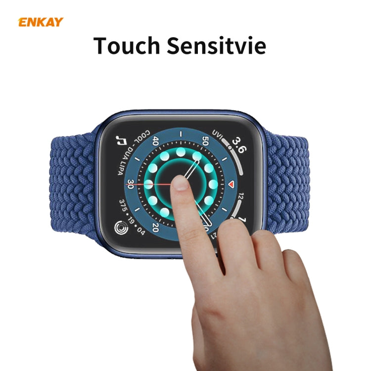 10 PCS For Apple Watch Series 6/5/4/SE 44mm ENKAY Hat-Prince 3D Full Screen PET Curved Hot Bending HD Screen Protector Film(Transparent) - Watch Cases by ENKAY | Online Shopping South Africa | PMC TechLife | Buy Now Pay Later Mobicred