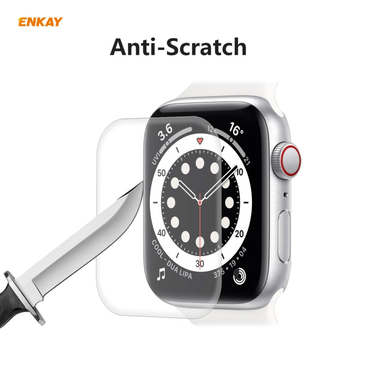 10 PCS For Apple Watch Series 6/5/4/SE 44mm ENKAY Hat-Prince 3D Full Screen PET Curved Hot Bending HD Screen Protector Film(Transparent) - Watch Cases by ENKAY | Online Shopping South Africa | PMC TechLife | Buy Now Pay Later Mobicred
