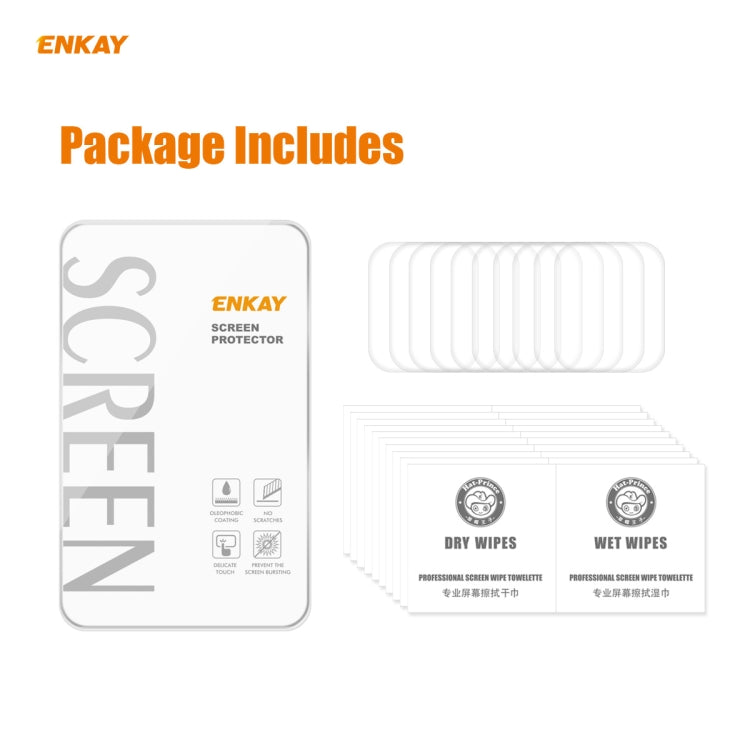 10 PCS For Apple Watch Series 6/5/4/SE 44mm ENKAY Hat-Prince 3D Full Screen PET Curved Hot Bending HD Screen Protector Film(Transparent) - Watch Cases by ENKAY | Online Shopping South Africa | PMC TechLife | Buy Now Pay Later Mobicred