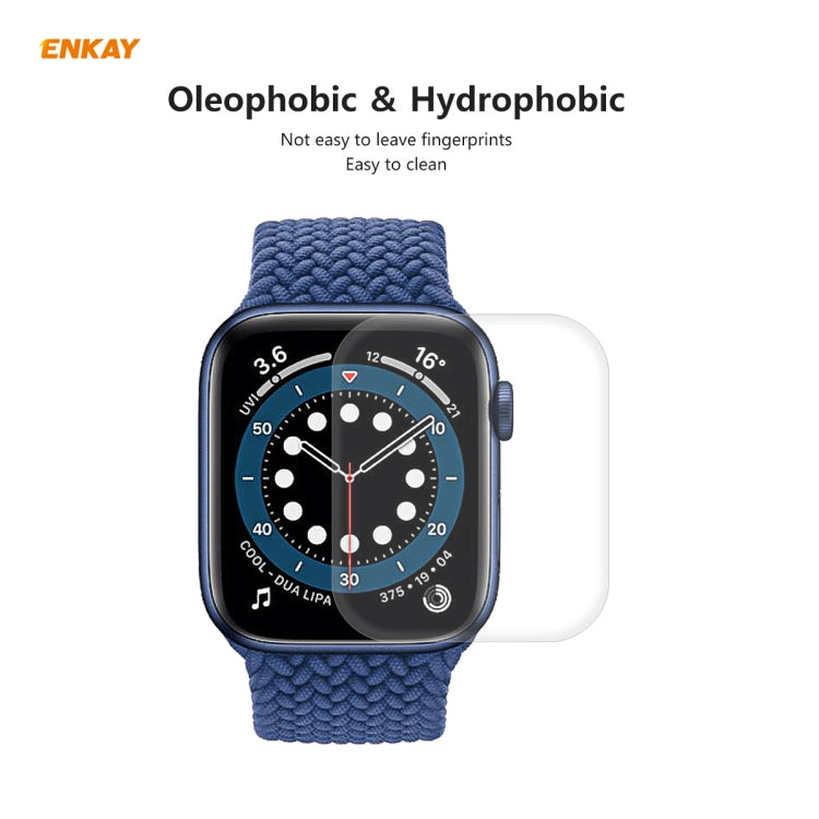 10 PCS For Apple Watch Series 6/5/4/SE 40mm ENKAY Hat-Prince 3D Full Screen PET Curved Hot Bending HD Screen Protector Film(Transparent) - Watch Cases by ENKAY | Online Shopping South Africa | PMC TechLife | Buy Now Pay Later Mobicred