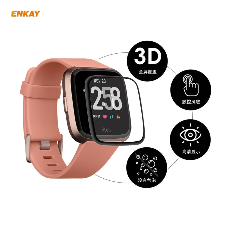 1 PCS For Fitbit Versa 3 / Fitbit Sense ENKAY Hat-Prince 3D Full Screen Soft PC Edge + PMMA HD Screen Protector Film - Screen Protector by ENKAY | Online Shopping South Africa | PMC TechLife | Buy Now Pay Later Mobicred