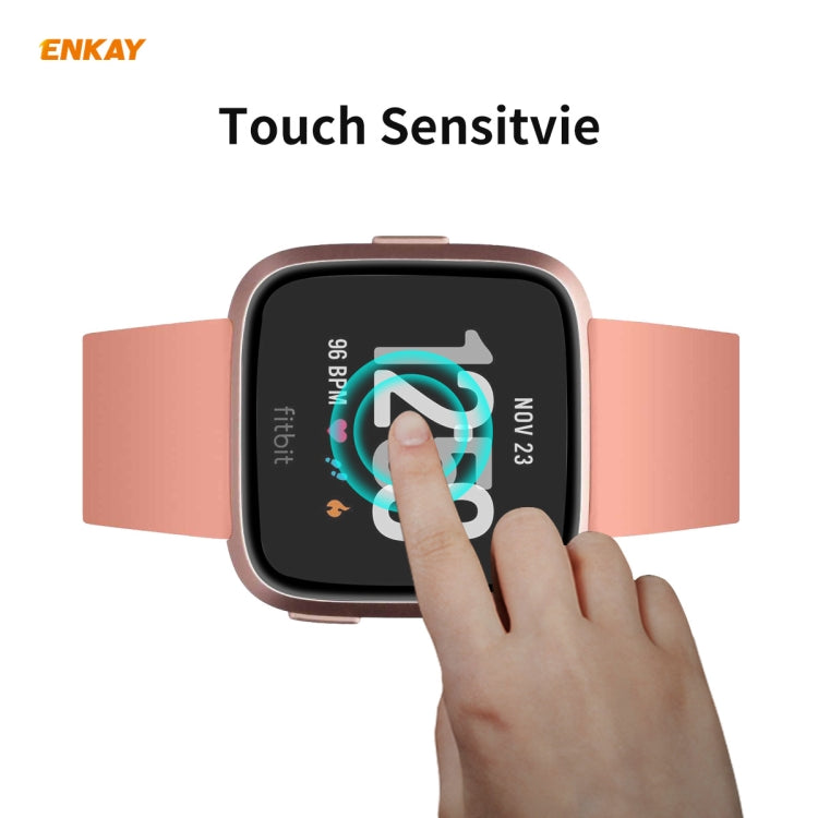 10 PCS For Fitbit Versa 3 / Fitbit Sense ENKAY Hat-Prince 3D Full Screen Soft PC Edge + PMMA HD Screen Protector Film - Screen Protector by ENKAY | Online Shopping South Africa | PMC TechLife | Buy Now Pay Later Mobicred