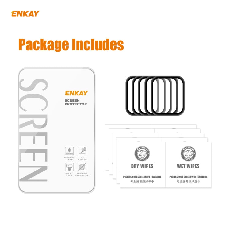 For Apple Watch 6/5/4/SE 44mm 5 PCS ENKAY Hat-Prince 3D Full Screen Soft PC Edge + PMMA HD Screen Protector Film - free shipping - PMC TechLife - Order now!