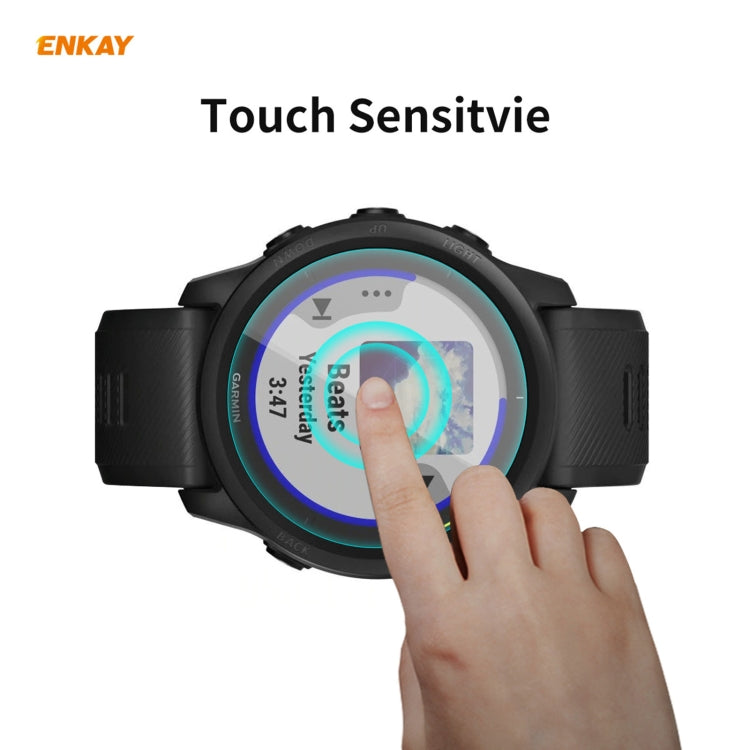 10 PCS Compatible with Garmin Compatible witherunner 745 ENKAY Hat-Prince 0.2mm 9H 2.15D Curved Edge Tempered Glass Film - free shipping - PMC TechLife - Order now!