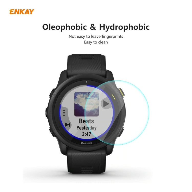 10 PCS Compatible with Garmin Compatible witherunner 745 ENKAY Hat-Prince 0.2mm 9H 2.15D Curved Edge Tempered Glass Film - free shipping - PMC TechLife - Order now!