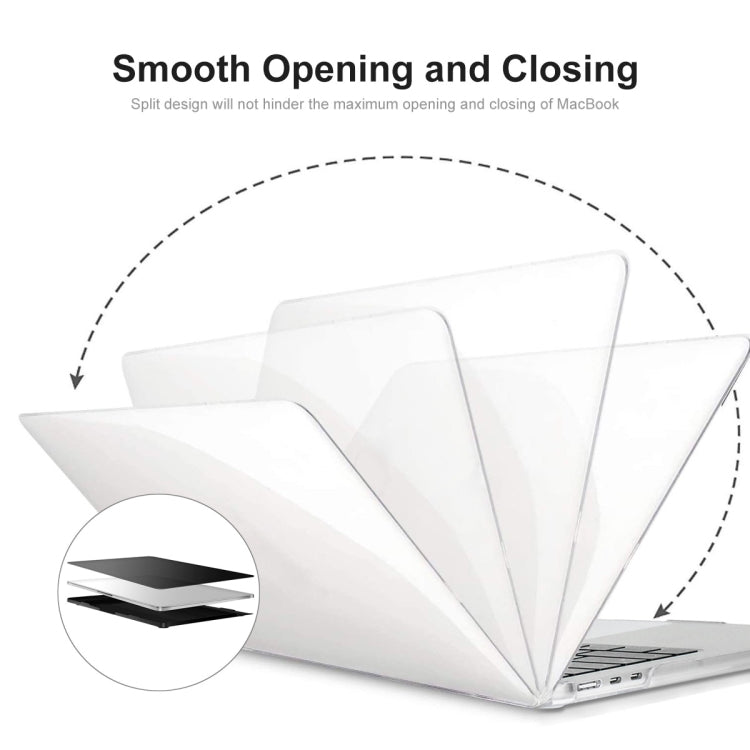 For MacBook Air 13.6 2022/2024 A2681 M2 / A3113 M3 US Version ENKAY 3 in 1 Crystal Laptop Case with TPU Keyboard Film / Anti-dust Plugs(Orange) - free shipping - PMC TechLife - Order now!