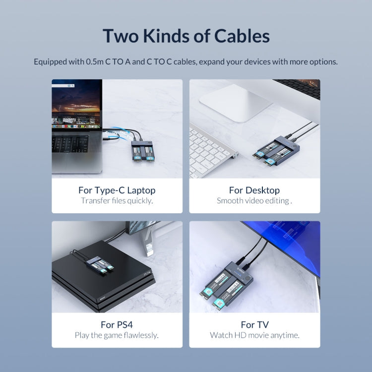 ORICO M2P2-C3-C NVME M.2 SSD Duplicator - HDD Enclosure by ORICO | Online Shopping South Africa | PMC TechLife