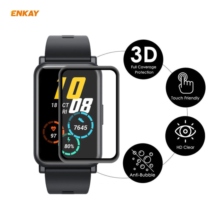 5 PCS For Huawei Honor Watch ES ENKAY Hat-Prince 3D Full Screen Soft PC Edge + PMMA HD Screen Protector Film - Screen Protector by ENKAY | Online Shopping South Africa | PMC TechLife | Buy Now Pay Later Mobicred