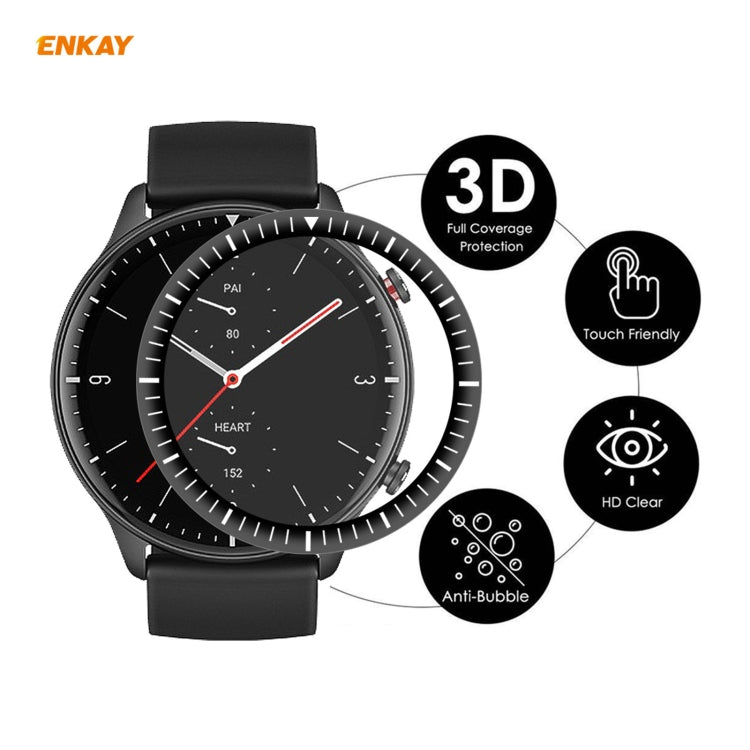 5 PCS For Amazfit GTR 2 ENKAY Hat-Prince 3D Full Screen Soft PC Edge + PMMA HD Screen Protector Film - free shipping - PMC TechLife - Order now!
