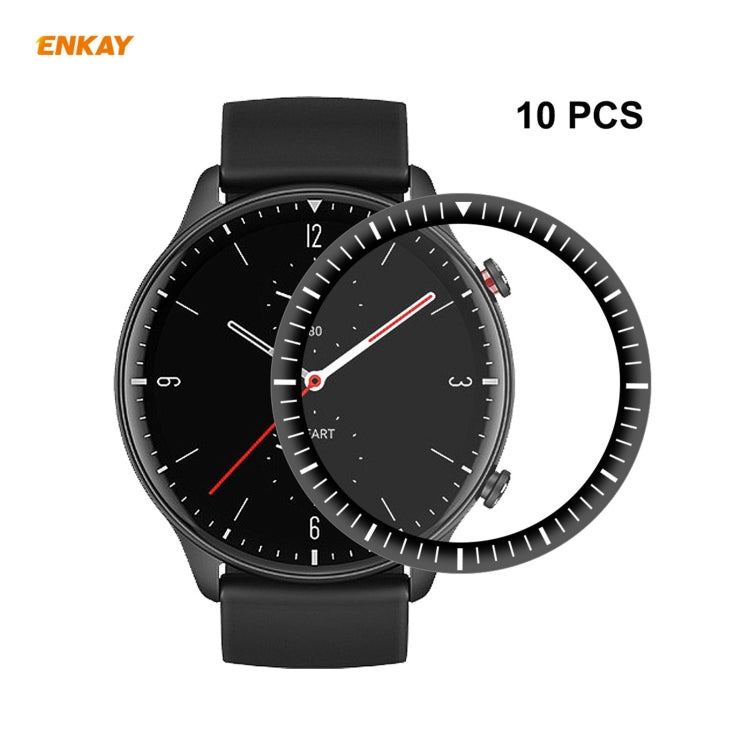 10 PCS For Amazfit GTR 2 ENKAY Hat-Prince 3D Full Screen Soft PC Edge + PMMA HD Screen Protector Film - Screen Protector by ENKAY | Online Shopping South Africa | PMC TechLife | Buy Now Pay Later Mobicred